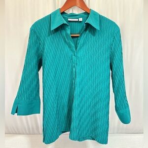 Croft & Barrow Turquoise Button-Down Shirt